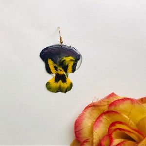 Single Pansy Earring